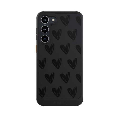 Samsung Galaxy S23+ NIVOcore Herzen Schwarz ohne Hintergrund