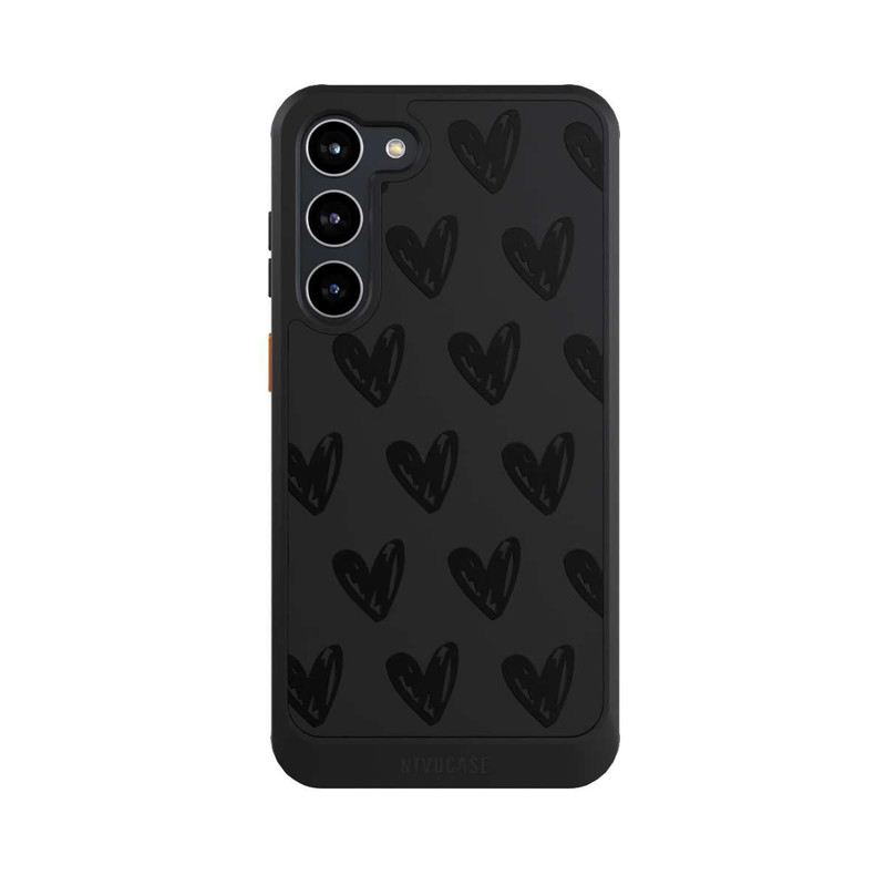 Galaxy S23 + NIVOcore Coeurs noirs sans fond