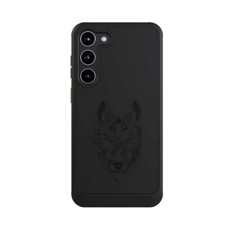 Galaxy S23 + NIVOcore Wolf Mandala ohne Hintergrund