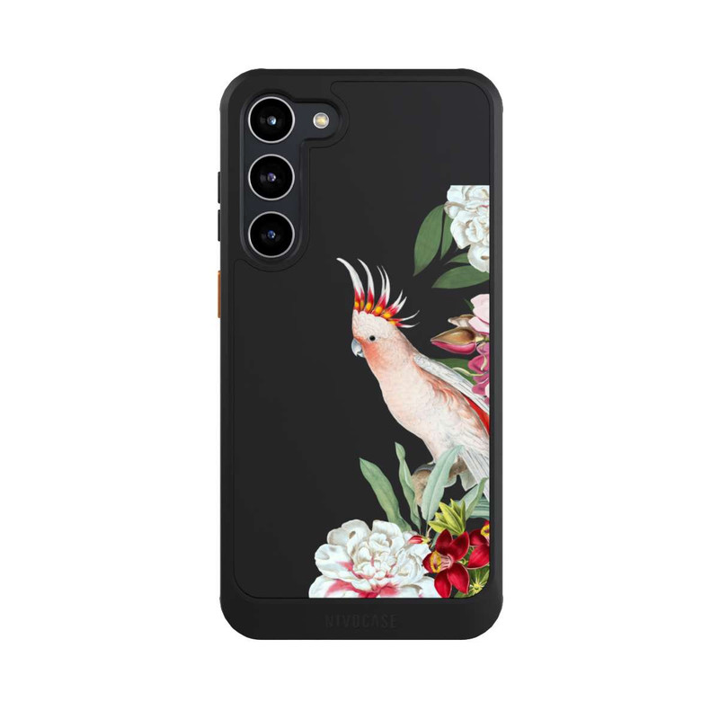 Galaxy S23 + NIVOcore Papagei Blumen