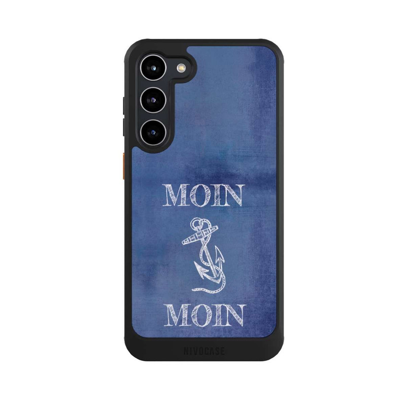 Galaxy S23 + NIVOcore Moin Anker grunge blau