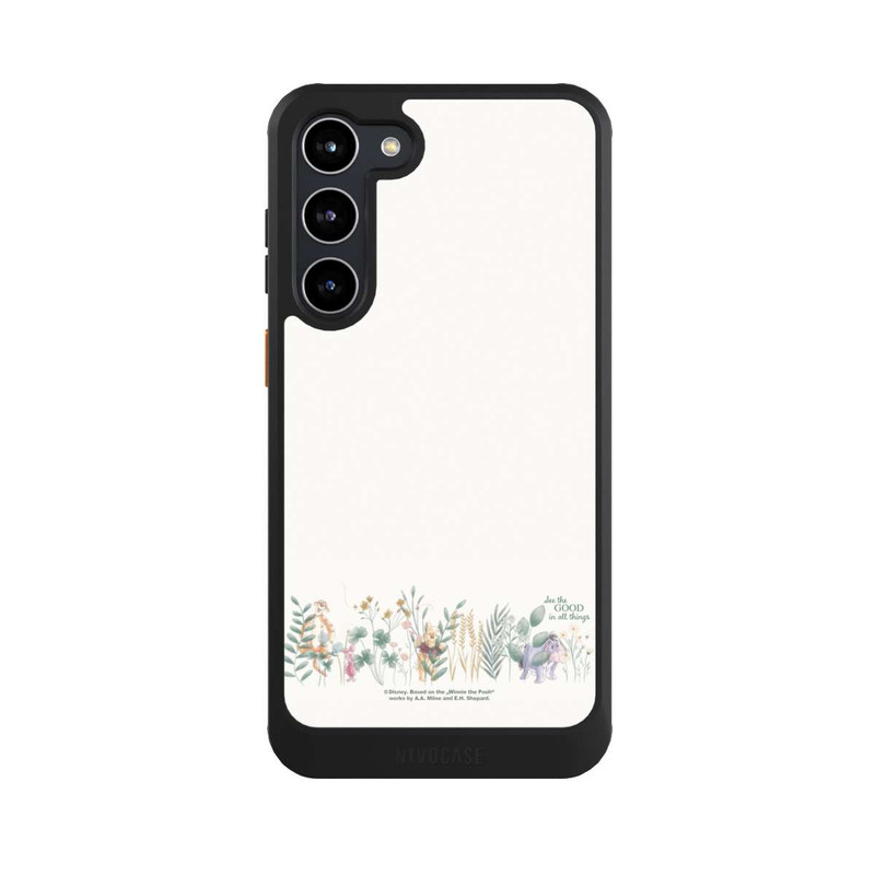 Galaxy S23 + NIVOcore Winnie Pooh et ses amis derrière l'eucalyptus
