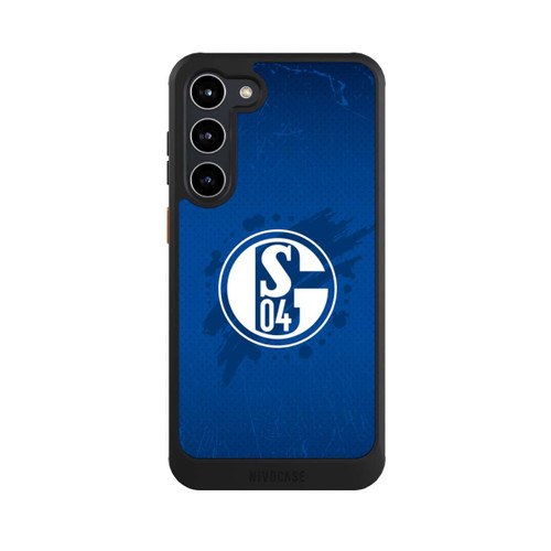 Samsung Galaxy S23+ NIVOcore Schalke 04 Farbe Fleck Blau