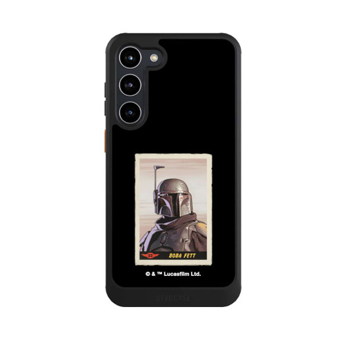 Samsung Galaxy S23+ NIVOcore Boba Fett Badges Schwarzer Hintergrund