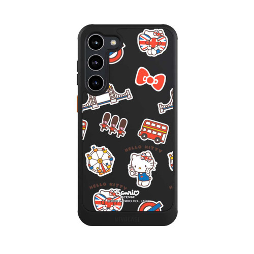 Samsung Galaxy S23+ NIVOcore Hello Kitty Londoner Abzeichen Transparent