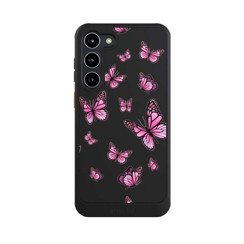Galaxy S23 + NIVOcore Schmetterlinge pink
