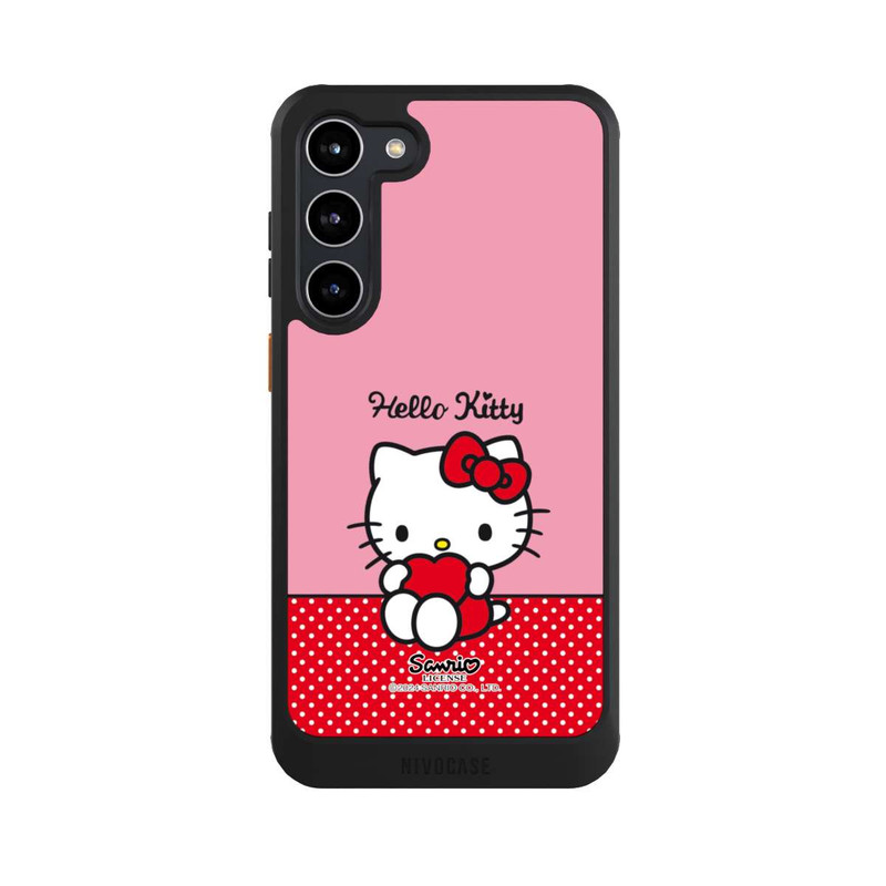 Galaxy S23 + NIVOcore Hello Kitty sitzend mit Herz