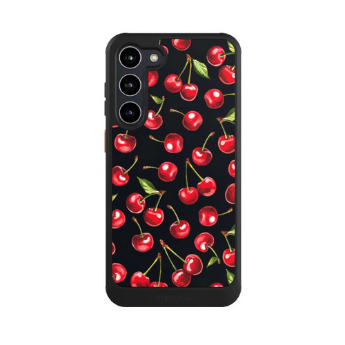 Samsung Galaxy S23+ NIVOcore Cherry Pattern Black with AI