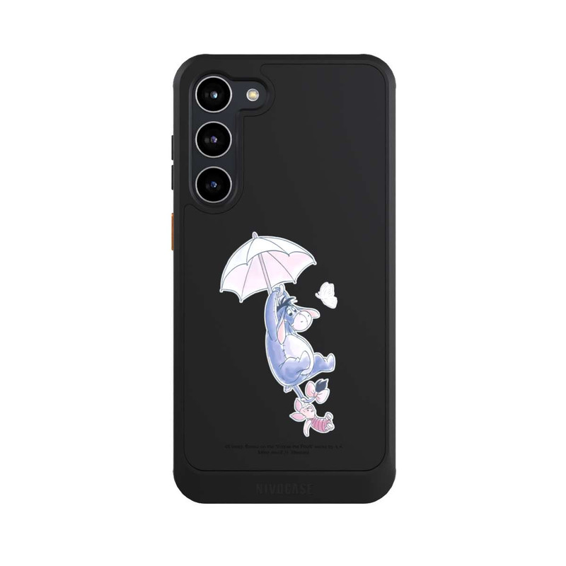 Galaxy S23 + NIVOcore Winnie Pooh Eeyeore Find Happiness Transparent