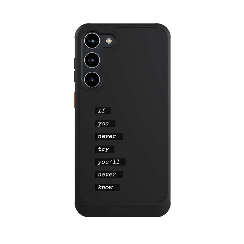 Galaxy S23 + NIVOcore If You Try Black Transparent