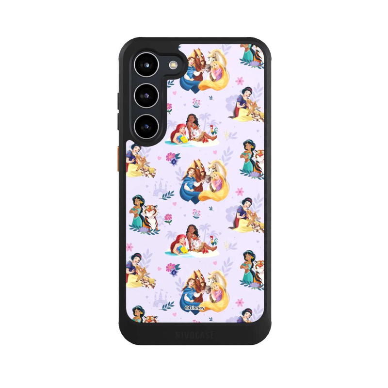 Galaxy S23 + NIVOcore Princess Floral Pattern Purple
