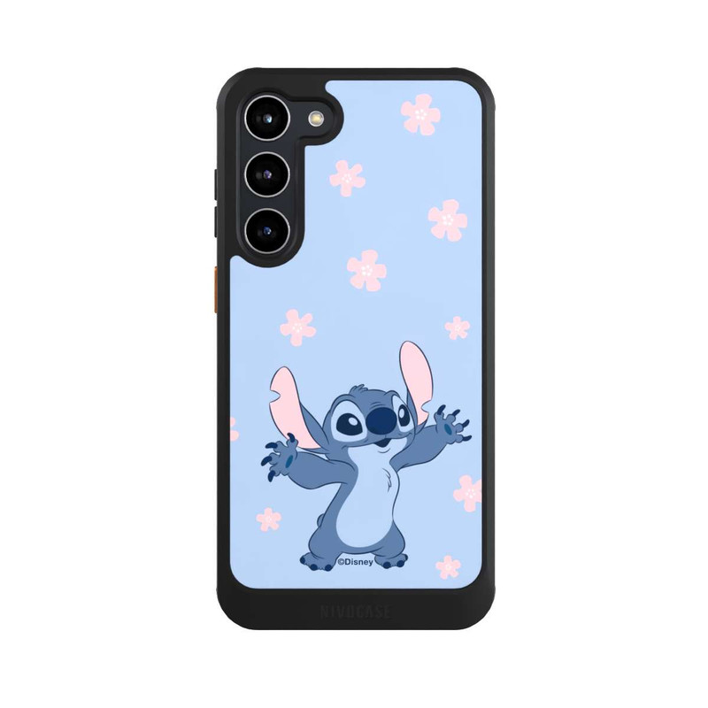 Galaxy S23 + NIVOcore Stitch Pastel Flowers Blue