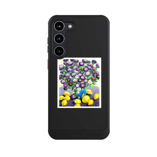 Samsung Galaxy S23+ NIVOcore Purple Asters and Lemons by Christopher Ryland