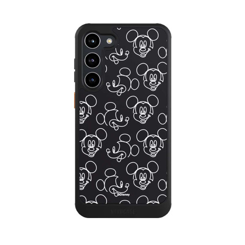 Samsung Galaxy S23+ NIVOcore Disney Mickey Muster Schwarz