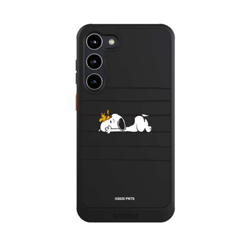 Samsung Galaxy S23+ NIVOcore Snoopy Woodstock Streifen Peanuts Transparent