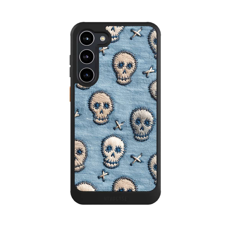 Galaxy S23 + NIVOcore Skulls on Jeans Pattern