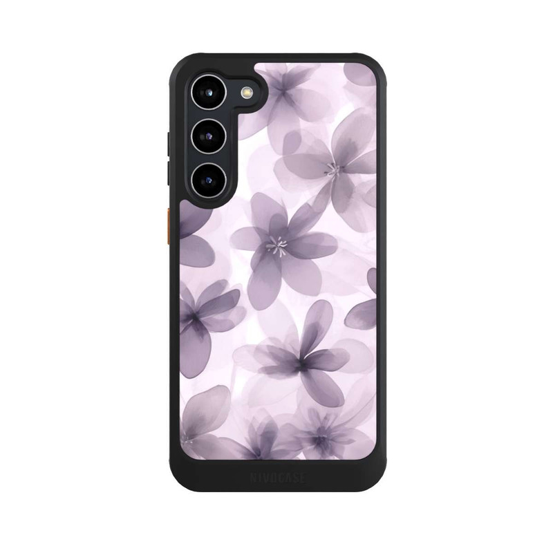 Galaxy S23 + NIVOcore Fliederfarbenes Blumenmuster mit KI