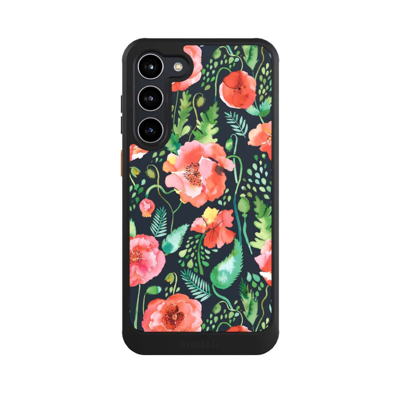 Galaxy S23 + NIVOcore Mohnblumen Dunkle Wildnis