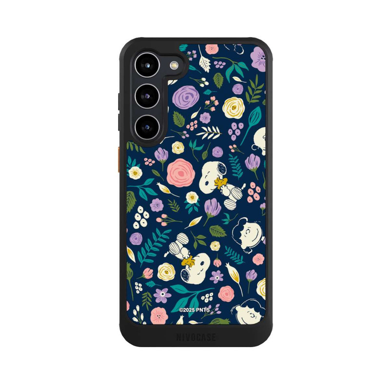 Galaxy S23 + NIVOcore Peanuts Dark Flower Pattern