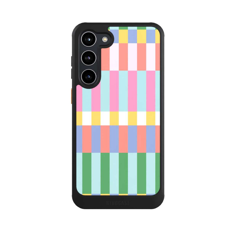 Galaxy S23 + NIVOcore Checked Theme Pastel