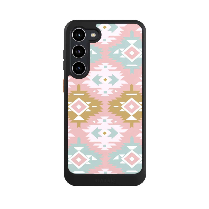 Galaxy S23 + NIVOcore Modern Tribal Boho Aztec Geometric Design