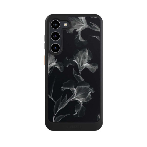 Samsung Galaxy S23+ NIVOcore Blumen Schwarz-Weiß Röntgenaufnahme