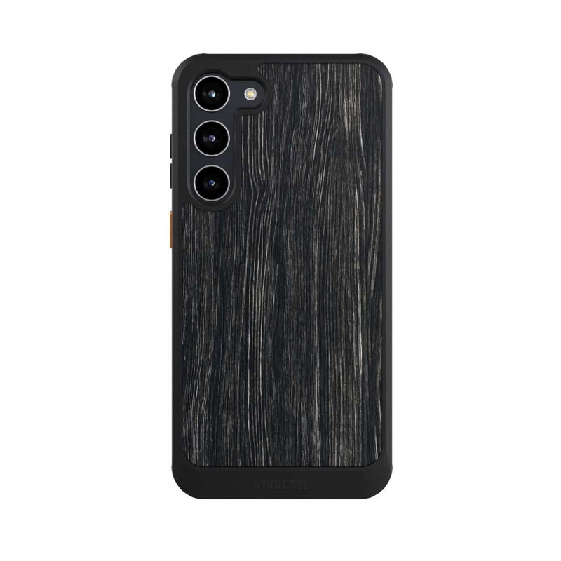 Galaxy S23 + NIVOcore Dunkle Holzstruktur