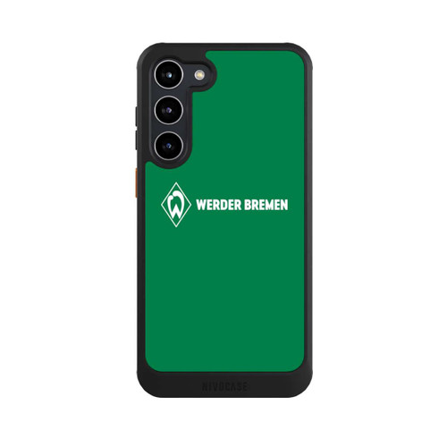 Samsung Galaxy S23+ NIVOcore Werder Bremen Schriftzug Raute Grün