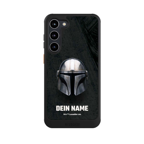 Samsung Galaxy S23+ NIVOcore Star Wars Mandalorian Black Helmet Personalisierbar