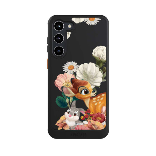 Samsung Galaxy S23+ NIVOcore Bambi und Klopfer Blumen Transparent