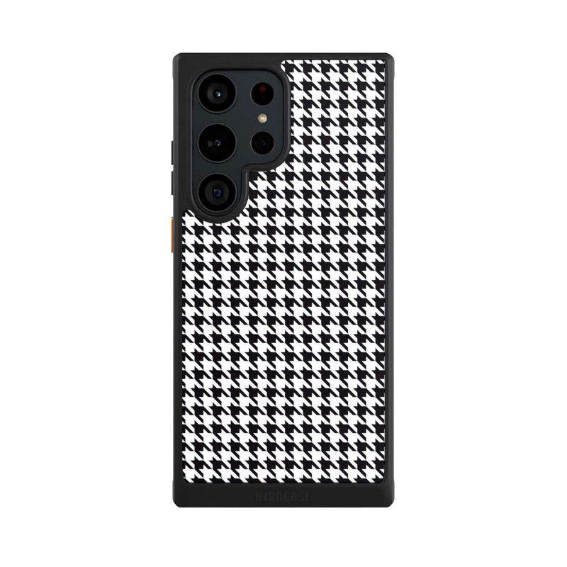 Galaxy S23 Ultra NIVOcore Pied de Poule Noir Blanc