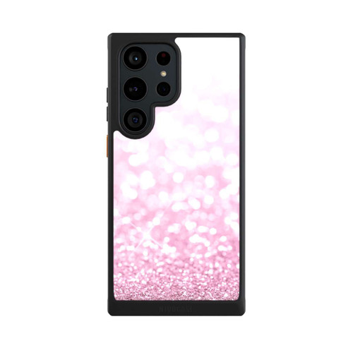 Samsung Galaxy S23 Ultra NIVOcore Pluie de paillettes roses look