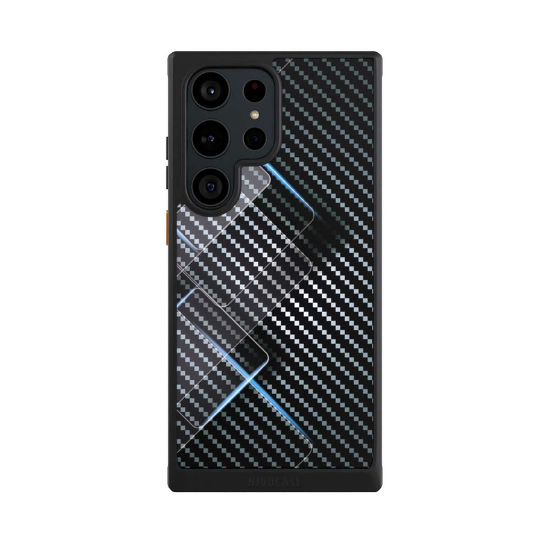 Galaxy S23 Ultra NIVOcore Lignes Bleues Carbones