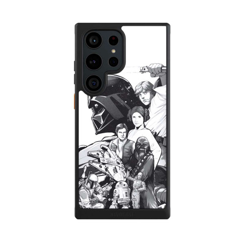 Samsung Galaxy S23 Ultra NIVOcore StarWars Charaktere - Schwarz-Weiß