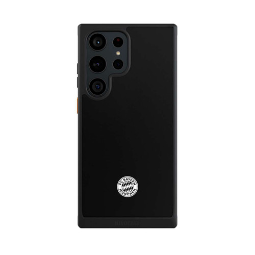 Samsung Galaxy S23 Ultra NIVOcore Klassisches FCB Logo Klein - Weiß auf Schwarz
