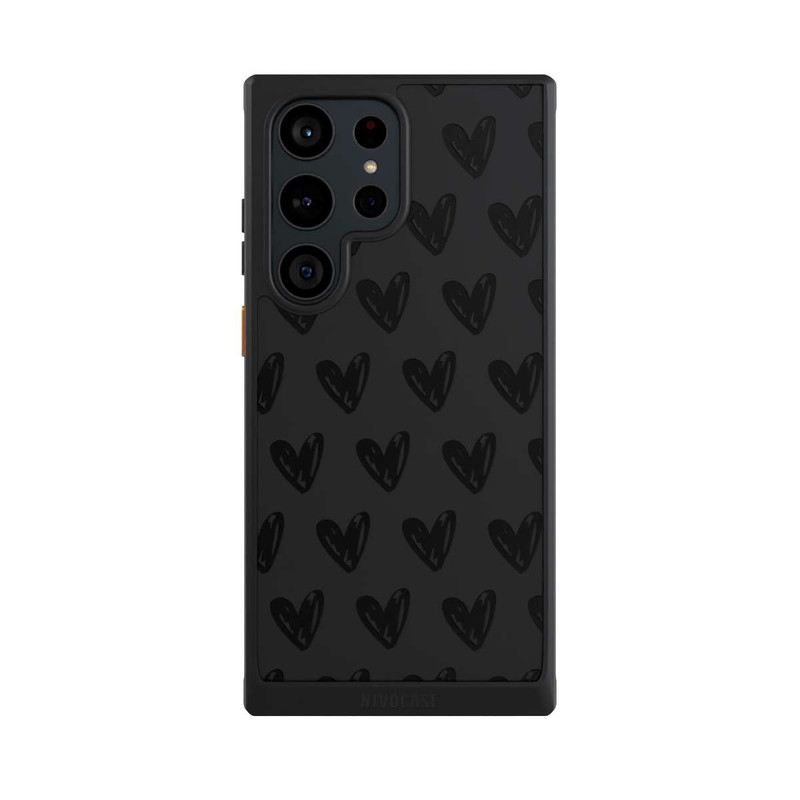 Galaxy S23 Ultra NIVOcore Herzen Schwarz ohne Hintergrund