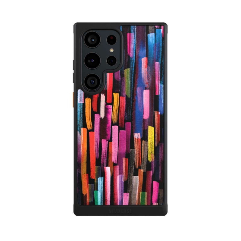 Galaxy S23 Ultra NIVOcore Colourful Brushstrokes Black