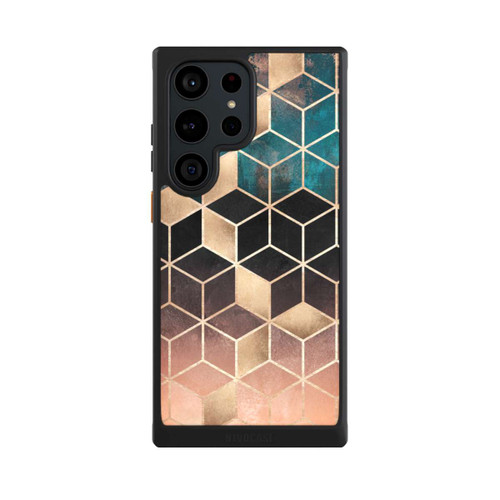 Samsung Galaxy S23 Ultra NIVOcore Ombre Dream Cubes Gold Print