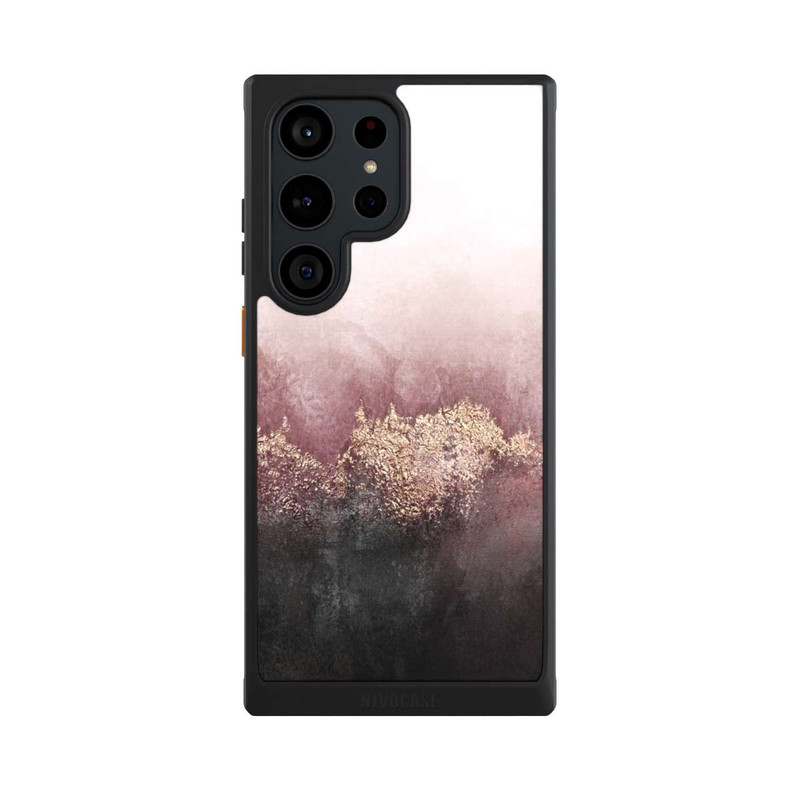 Galaxy S23 Ultra NIVOcore Rosa Himmelsstaub Golddruck