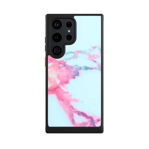 Samsung Galaxy S23 Ultra NIVOcore Hellblauer schillernder Adermarmor