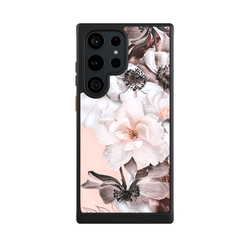 Galaxy S23 Ultra NIVOcore Mur de fleurs roses