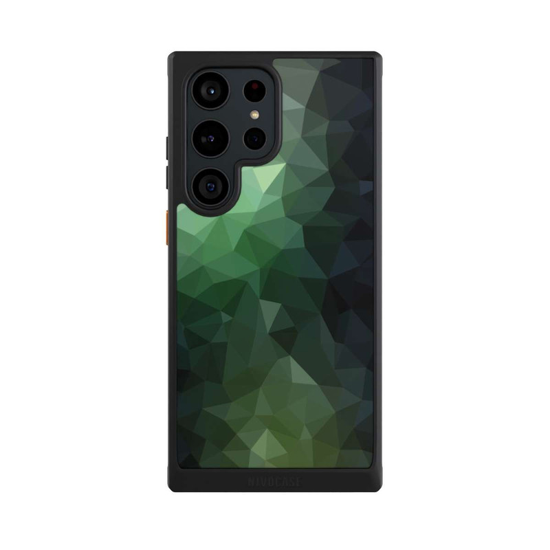 Galaxy S23 Ultra NIVOcore Polygonal Mosaic Green