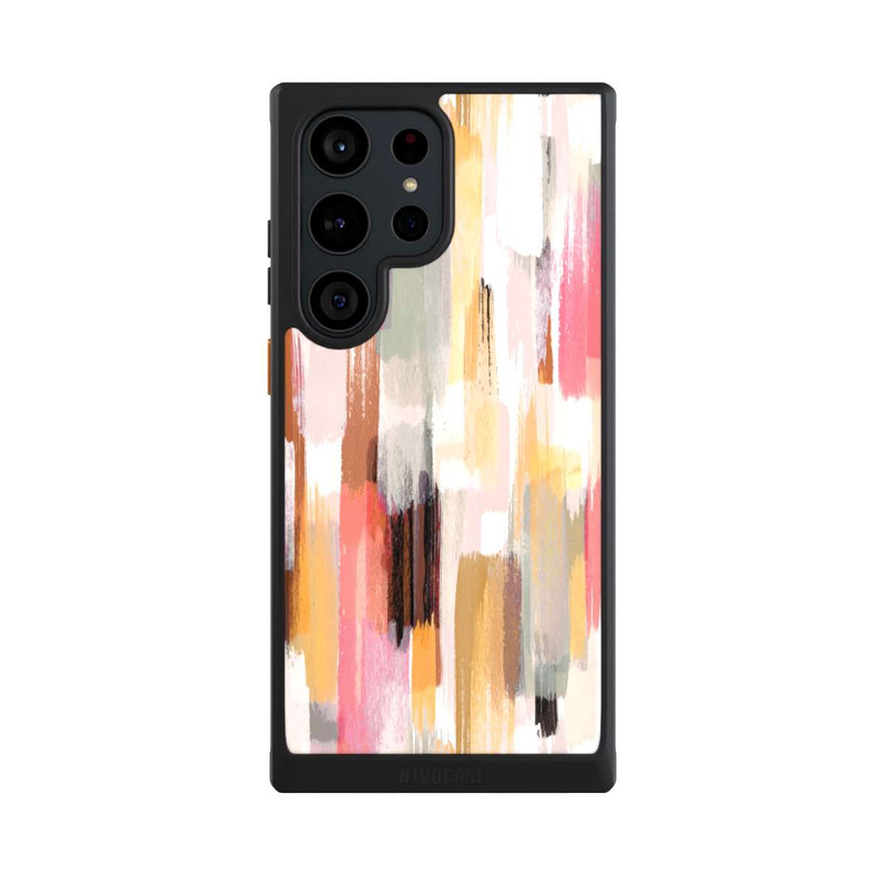 Galaxy S23 Ultra NIVOcore Abstrakte Pinselstriche Herbsttöne