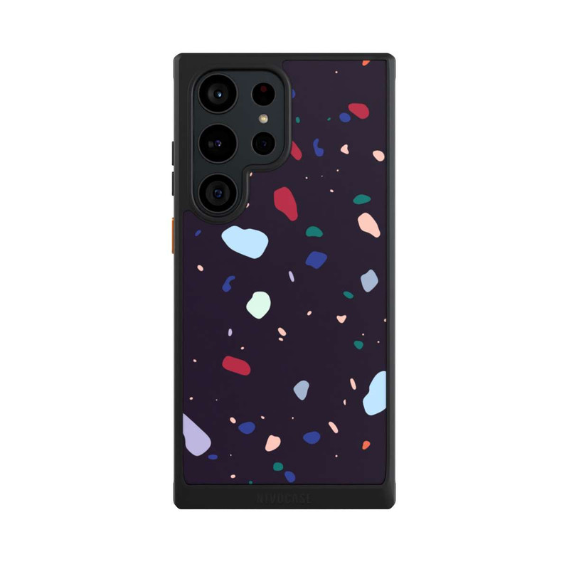 Galaxy S23 Ultra NIVOcore Terrazzo arrondi foncé moderne