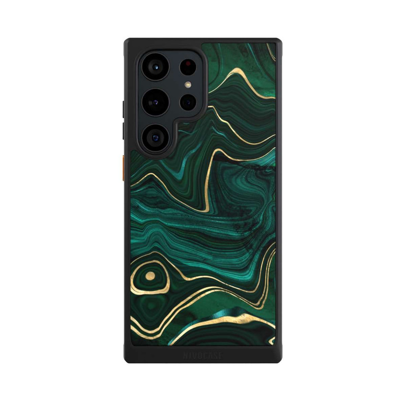 Galaxy S23 Ultra NIVOcore Malachite gold print