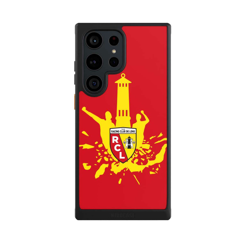 Galaxy S23 Ultra NIVOcore RC Lens Turm Gelb auf Rot