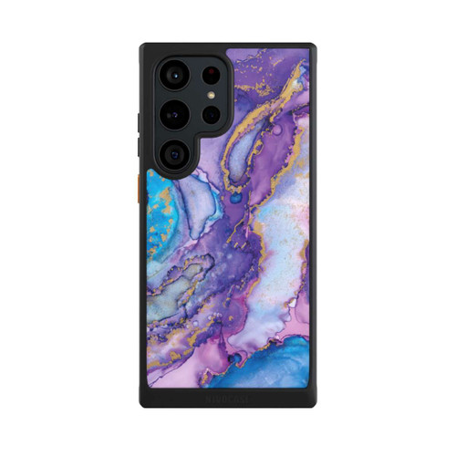 Samsung Galaxy S23 Ultra NIVOcore Encre tourbillonnante violette et bleue