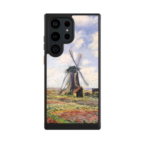 Samsung Galaxy S23 Ultra NIVOcore Tulpenfelder mit der Rijnsburger Windmühle von Claude Monet