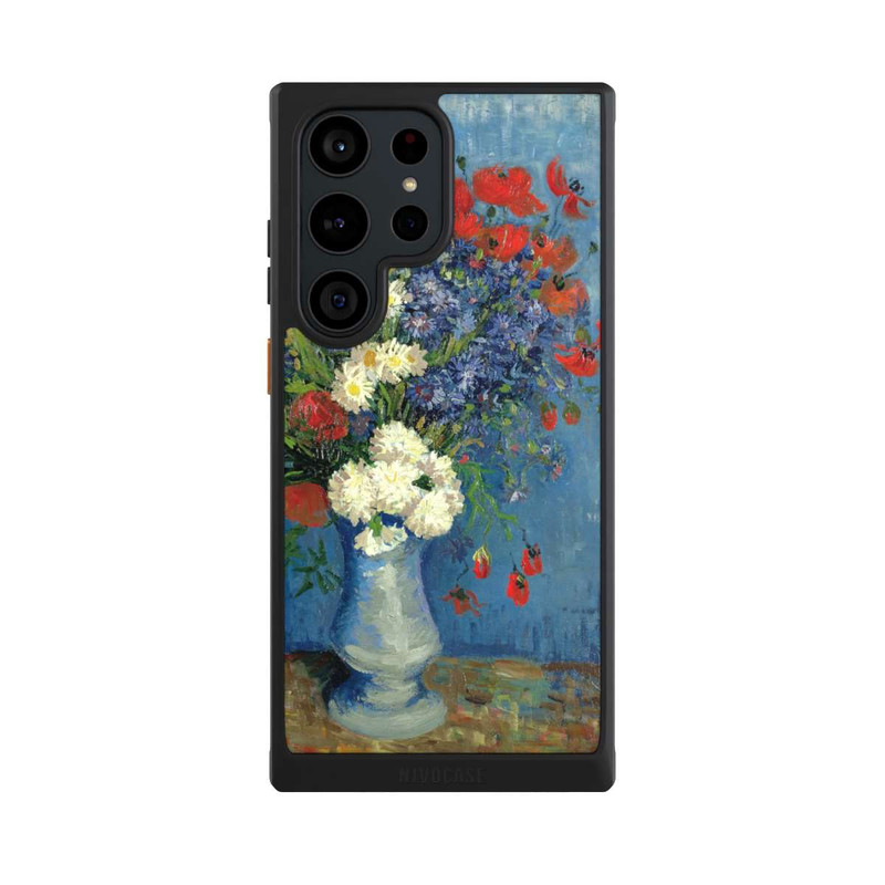 Galaxy S23 Ultra NIVOcore Vase avec Bleuets et Coquelicots - Vicent Van Gogh