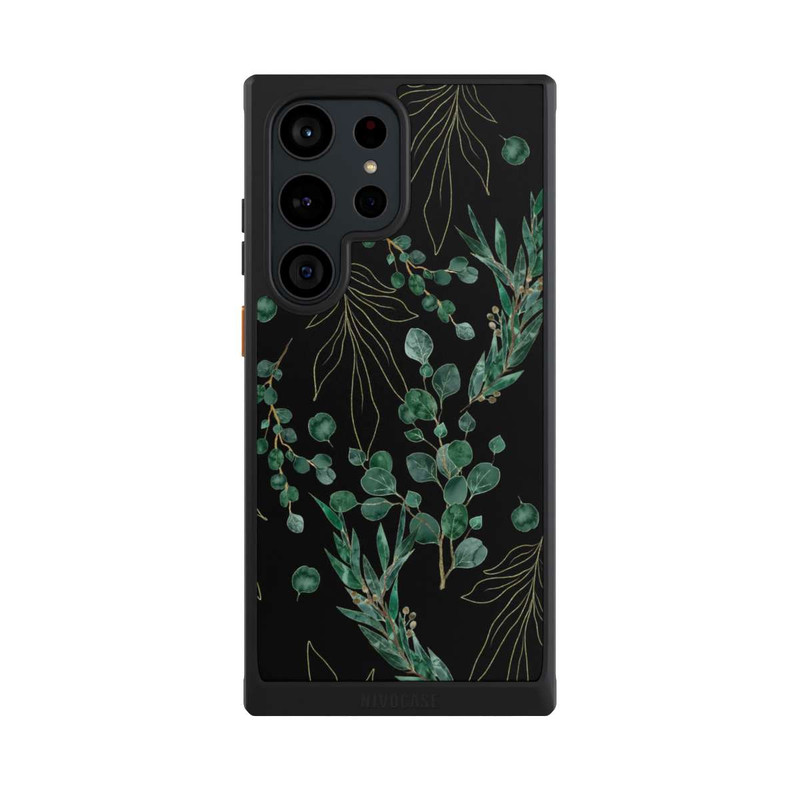 Galaxy S23 Ultra NIVOcore Eukalyptusblätter schwarz